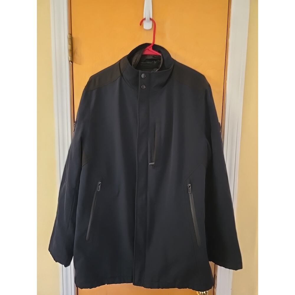 Tumi Tech Men’s Jacket Medium T Tech High Performance Full Zip Winter Coat Blue